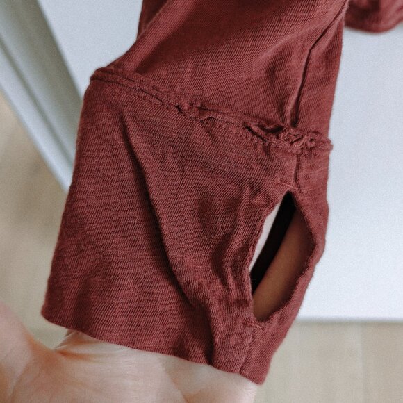 We the Free Arden Oversized Rust Tee L - Picture 7 of 9